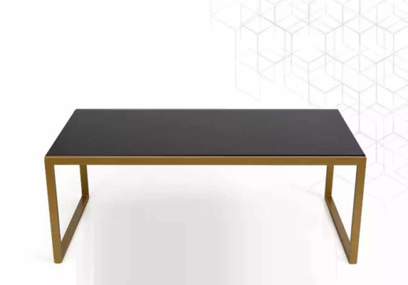 Tavolino da salotto, tavolino da soggiorno, tavolino da salotto design in acciaio inossidabile dorato moderno.