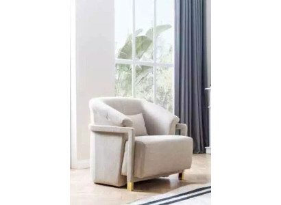 Poltrona mobile girevole divano monoposto soggiorno moderno.