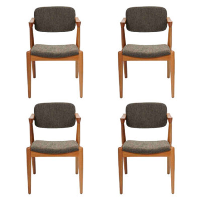 Arredi da pranzo di lusso del designer 4x sedie Nuovi mobili Grigio Moderno Sedie