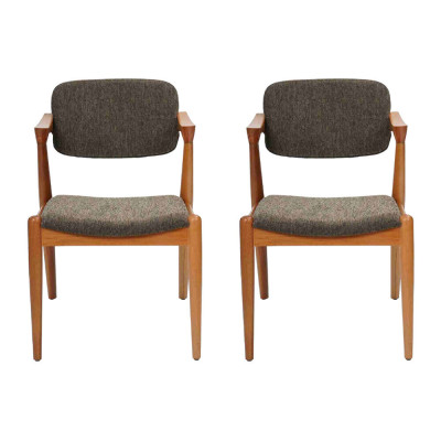 Mobili da sala da pranzo di lusso di design grigio 2x sedie nuove Arredamento moderno con sedie