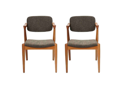 Mobili da sala da pranzo di lusso di design grigio 2x sedie nuove Arredamento moderno con sedie