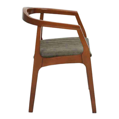 Sedia marrone design soggiorno sala da pranzo legno 6 sedie imbottite nuove.