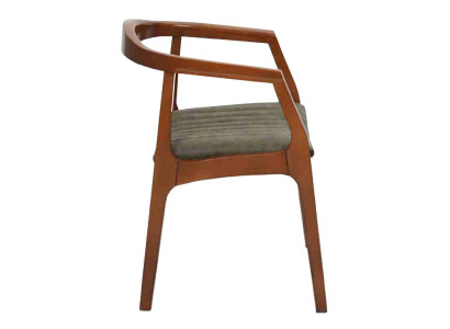 Moderna sedia marrone design sala da pranzo soggiorno legno 4 sedie imbottite nuove.