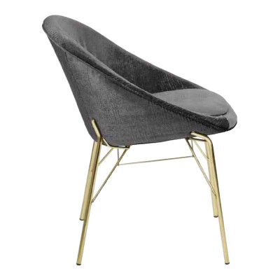 Design moderno Nero 6 sedie senza braccioli Sala da pranzo Mobili di lusso