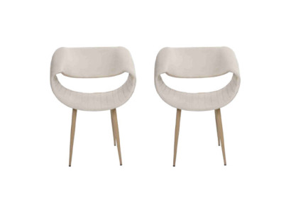 Moderno set di 2 sedie imbottite di lusso poltrona con schienale sedie da pranzo soggiorno nuove.