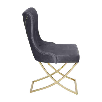 Sala da pranzo 2 sedie Sedia di lusso Grigio Poltrona Soggiorno Mobili Nuovi