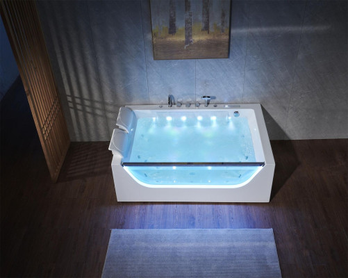 Vasca da bagno idromassaggio per interni, vasca idroterapica, vasca da bagno per il benessere.