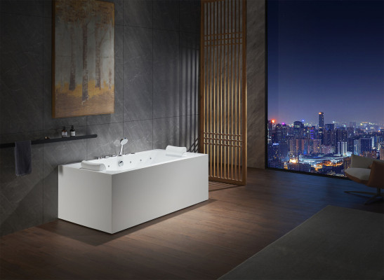 Idromassaggio LED Vasca Spa Vasca da bagno interna Idromassaggio a bolle Idroterapia