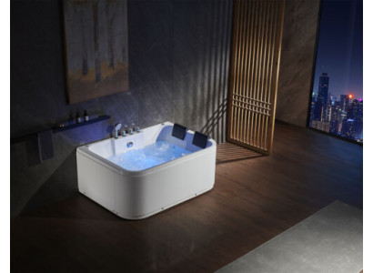 Vasca idromassaggio con getti massaggianti Vasca doppia Vasca da bagno angolare Vasca per 2 persone