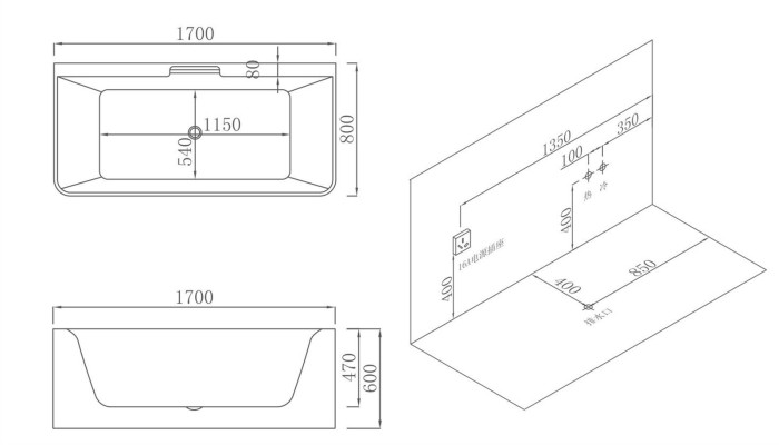 Vasca idromassaggio, vasca da bagno con idromassaggio integrato per interni, home spa bianca, vasca rilassante.