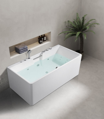 Vasca idromassaggio luxury con maniglie da 150x80 con vasca da bagno ad immersione relax.