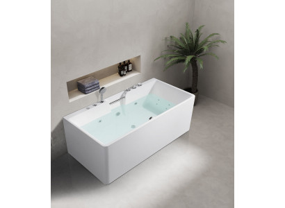 Vasca idromassaggio luxury con maniglie da 150x80 con vasca da bagno ad immersione relax.