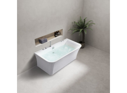 Vasca da bagno Vasca idromassaggio Idromassaggio interno Spa per casa Vasca bianca