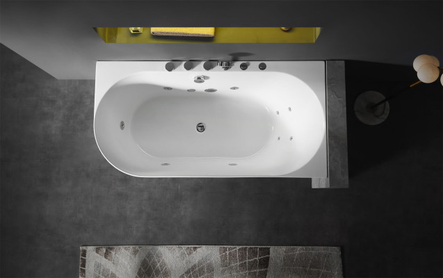 Vasca idromassaggio in acrilico  Vasca idromassaggio interna Spa domestica Bianca