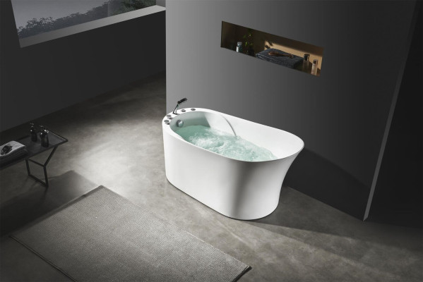 Vasca idromassaggio ovale Wanne Home Spa Vasca da bagno interna Whirlpool.