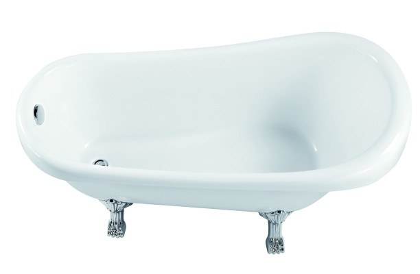 Vasca da bagno stand-alone Vasca da bagno moderna ovale bianca