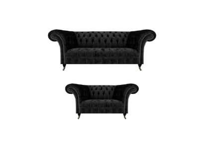 Nuovo divano completo a tre posti Chesterfield divano a due posti. Divani per il soggiorno.