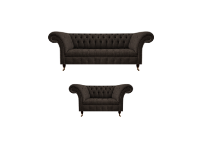 Designer divani di lusso completamente imbottiti, divano Chesterfield di design completo.