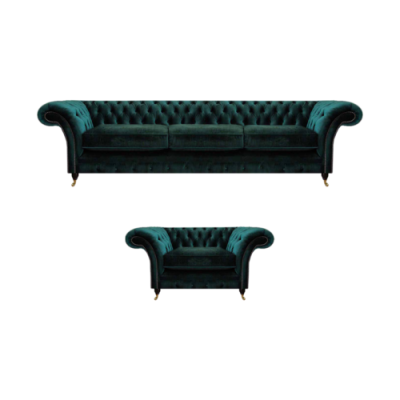 Lusso completo divano soggiorno divano tre posti nuovo poltrona Chesterfield