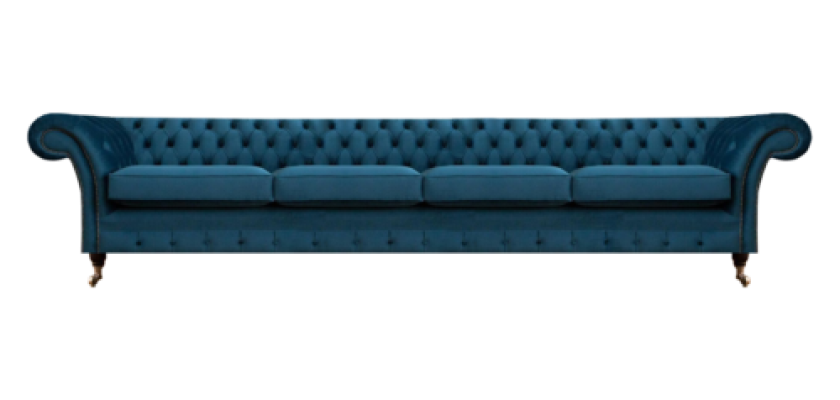 Soggiorno Chesterfield Arredamento Divano Poltrona Sofa a quattro posti Nuovo