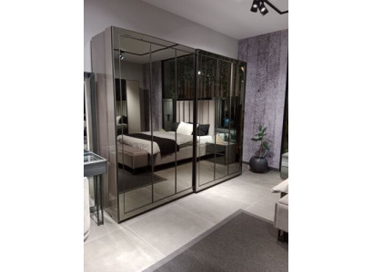 Esclusivo armadio nero elegante mobili in legno per la camera da letto