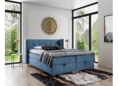 Camera da letto moderna Letto di lusso Letto imbottito Design di arredamento Divano imbottito