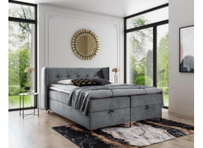 Boxspring letto 160x200cm, mobili imbottiti letto di lusso stile moderno camera da letto.