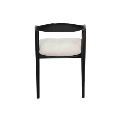 Eleganti sedie da pranzo in acciaio inossidabile nero moderno, design in metallo