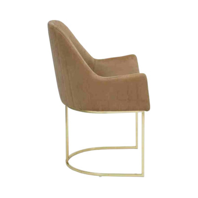 Gruppo di 4 sedie in tessuto design per sala da pranzo