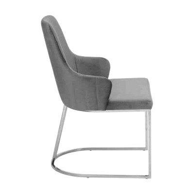 Set di sedie grigie per sala da pranzo Sedie di lusso per sedersi Mobili da cucina 4 pezzi