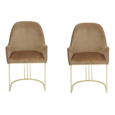 Sedia Oro Sala da pranzo Design Tessile Sedie Mobili Lusso Poltrona Nuova