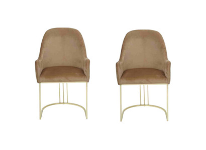 Sedia Oro Sala da pranzo Design Tessile Sedie Mobili Lusso Poltrona Nuova