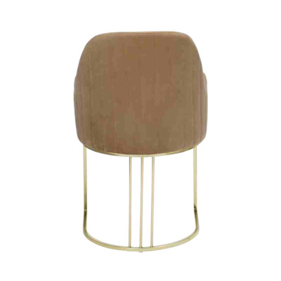 Sedia Oro Sala da pranzo Design Tessile Sedie Mobili Lusso Poltrona Nuova