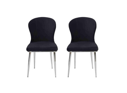 Mobili neri sedie sedia da pranzo design imbottita di lusso arredamento nuovo