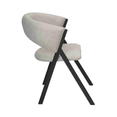 Sala da pranzo di lusso stile design moderno 2 sedie imbottite nuovo arredamento