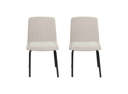 Sedie imbottite bianche Designer 2x Sedie da pranzo Moderne sedie da cucina.