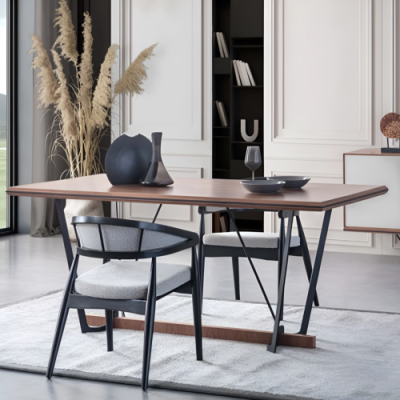 Tavolo da pranzo in legno Tavolo da sala da pranzo Marrone Legno 180 cm  Tavolo da pranzo in legno Tavolo da sala da pranzo Marrone Legno 180 cm