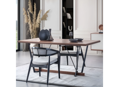 Tavolo da pranzo in legno Tavolo da sala da pranzo Marrone Legno 180 cm  Tavolo da pranzo in legno Tavolo da sala da pranzo Marrone Legno 180 cm