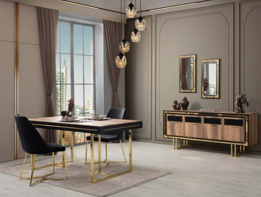 Tavolo da pranzo in legno, tavolo da pranzo, tavolo da pranzo, tavolo, sala da pranzo, angolo cottura, legno, marrone.