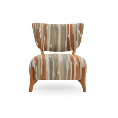 Tessuto poltrona 1 posto divano imbottito multicolore poltrona lusso moderno nuovo