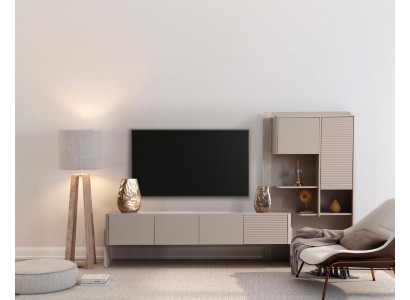Set completo per il soggiorno divano a 3 posti tavolino pouf poltrona 5 pezzi