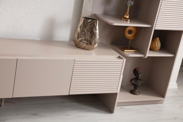 Set completo per il soggiorno divano a 3 posti tavolino pouf poltrona 5 pezzi
