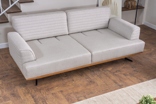 Set da salotto per soggiorno 4 pezzi in stile moderno Nuovo in materiale tessile