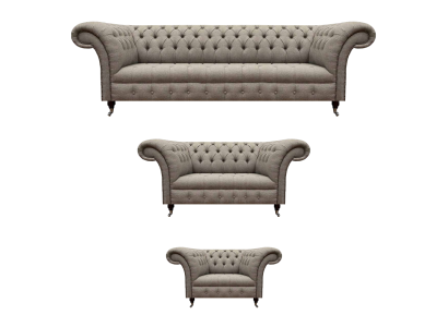 Sofà componibile 3 pezzi imbottito Divano a tre posti Divano a quattro posti Mobili Chesterfield