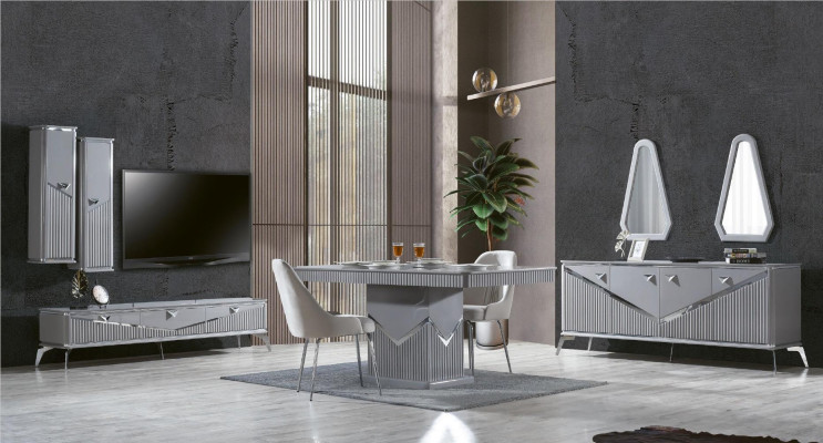 Tavolo da pranzo Set da pranzo Set da tavolo Sedia Set di mobili Gruppo di sedie 5 pezzi Set