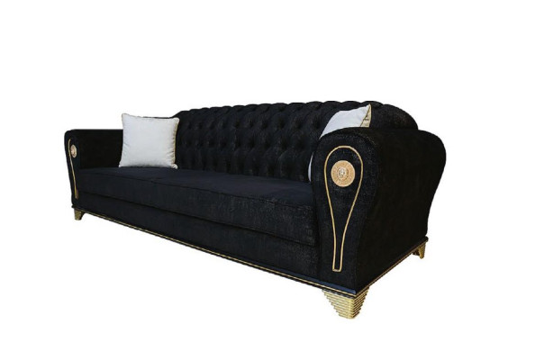 Sofà Chesterfield di lusso 3+3+1 divano divano imbottito mobili suite