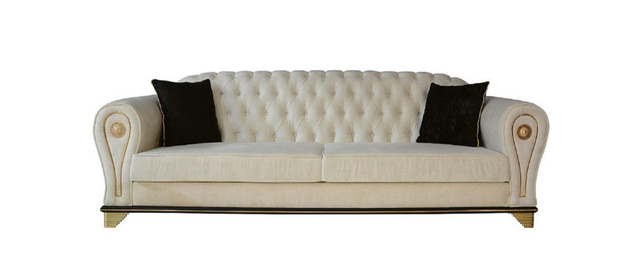 Sofà Chesterfield di lusso 3+3+1 divano divano imbottito mobili suite