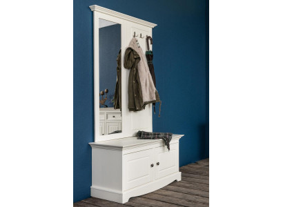 Garderoba Set Armadio Scarpiera Armadio Set Completo Stand Specchio 2 pezzi.