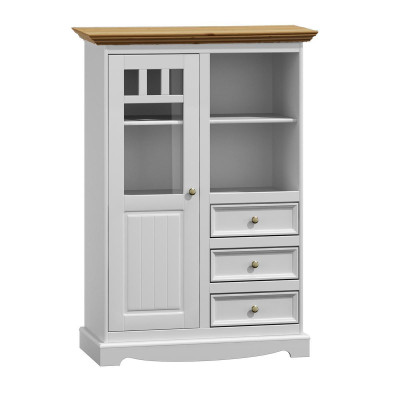 Comò Scaffale Armadio Armadietto bianco credenza Stile country Comò credenza