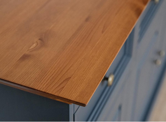 Comò, credenze, armadio alto con 5 cassetti, scaffale, nuovo comò.